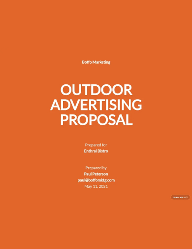 outdoor advertising proposal template
