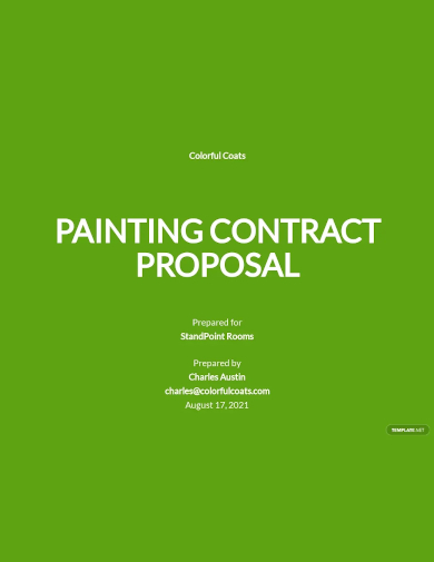 painting proposal contract template