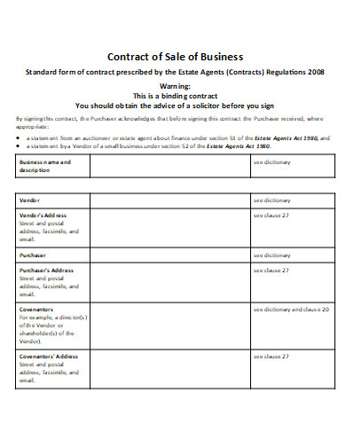 printable business purchase contract