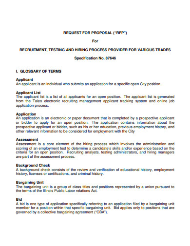 printable hr recruitment proposal