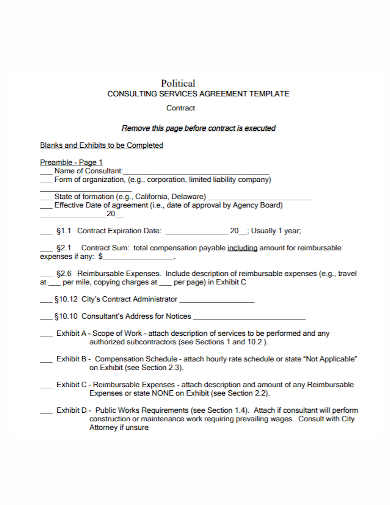 printable political consulting contract