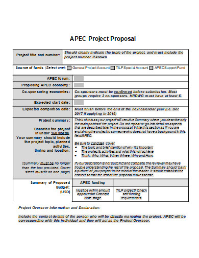 printable project development proposal