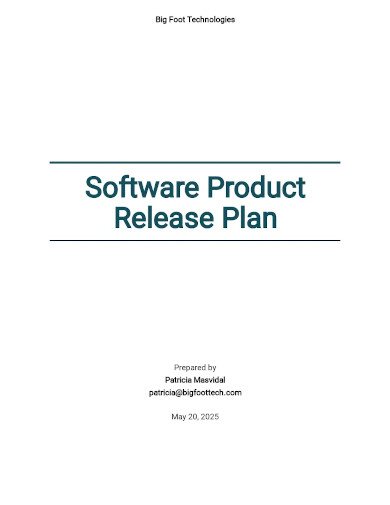 product release plan
