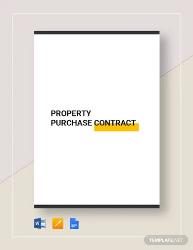 property purchase contract