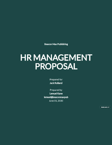 proposal for hr management system template