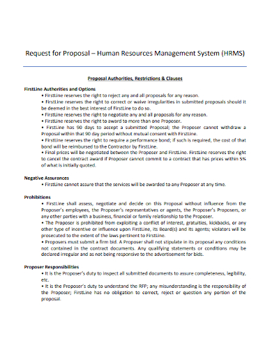 proposal for hr management system of school