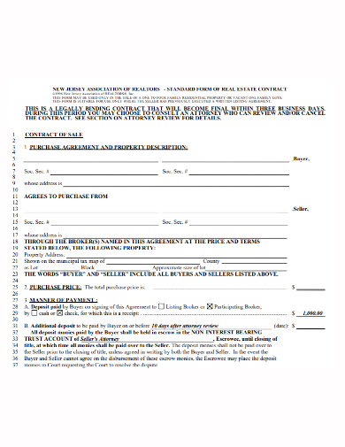 real estate property broker contract