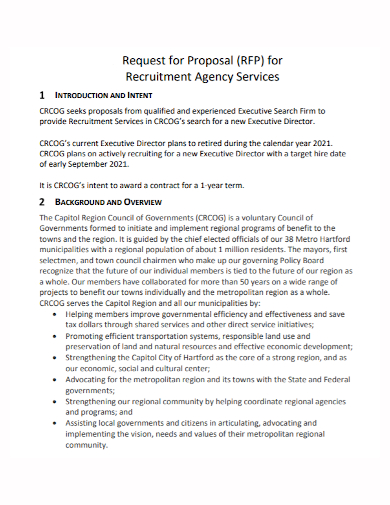 recruitment agency services proposal