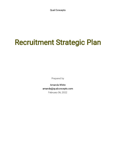 recruitment strategic plan