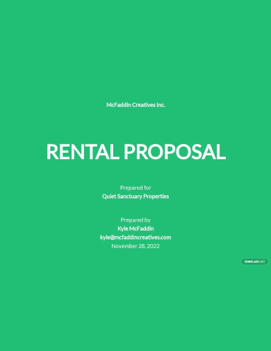 rental proposal template