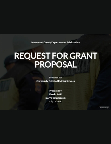 request for grant proposal template