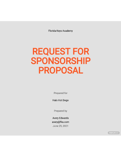 request for sponsorship proposal