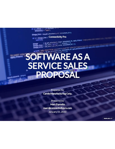 saas sales proposal