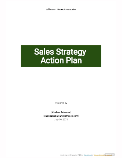 sales strategy action plan template