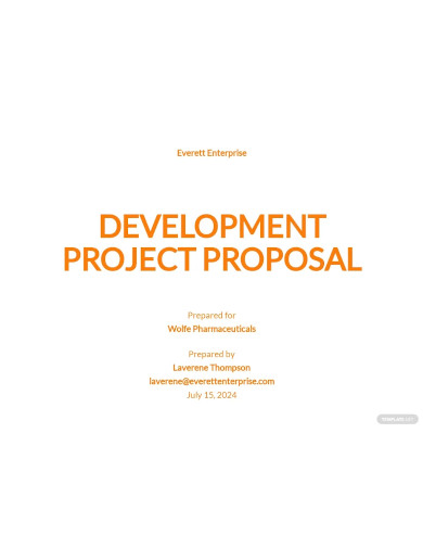 sample development project proposal