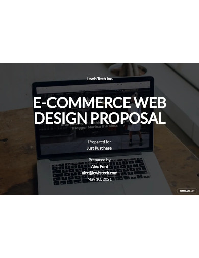 sample e commerce web design proposal