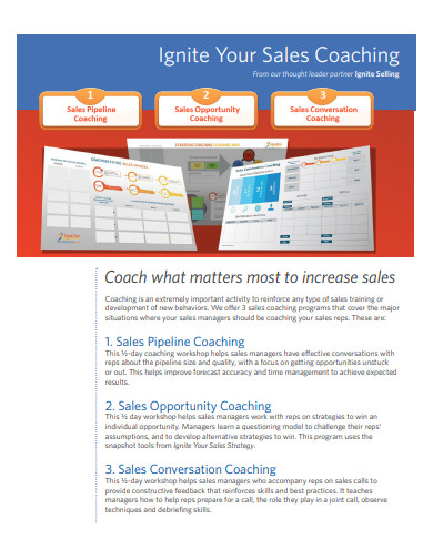 sample sales coaching plan
