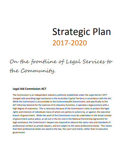 simple legal strategic plan