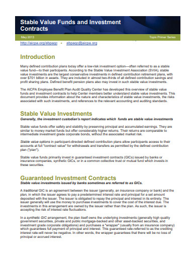 simple private investment contract