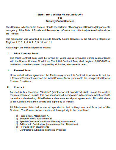 simple security guard contract