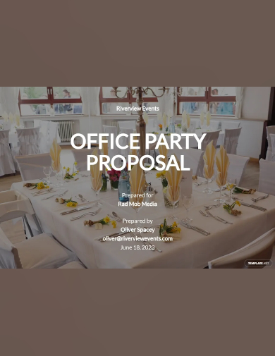 social event proposal template