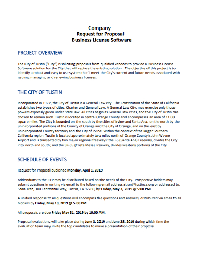 software company business proposal