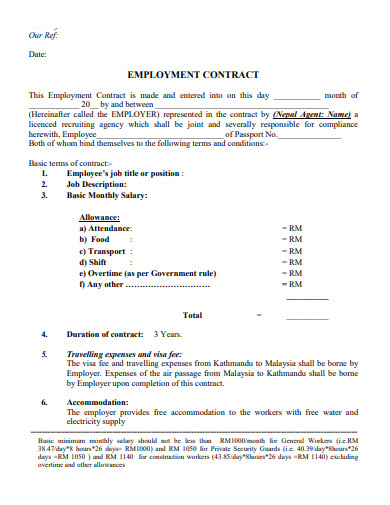 software employment contract