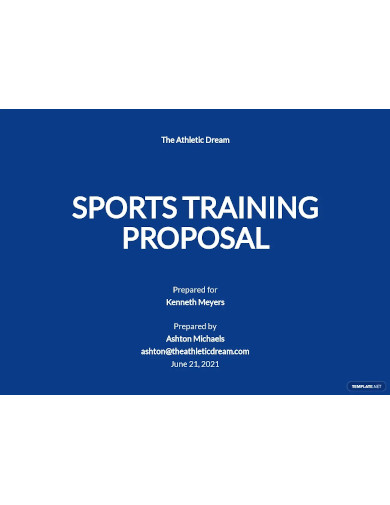 sports training proposal