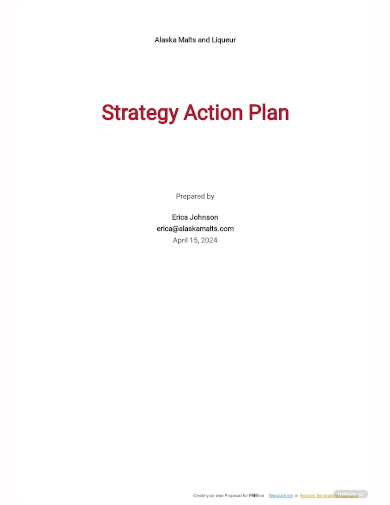 strategy action plan template