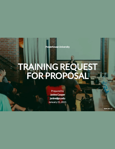 training request for proposal template