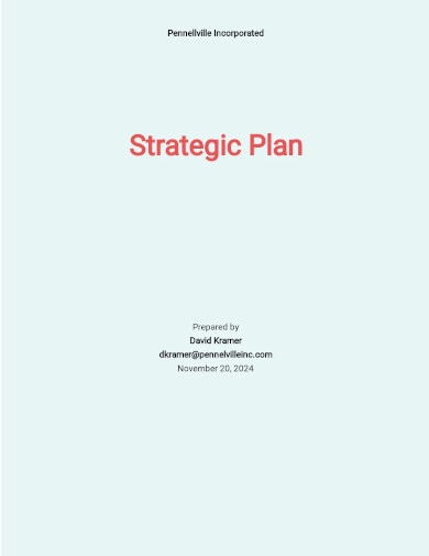 training strategy plan