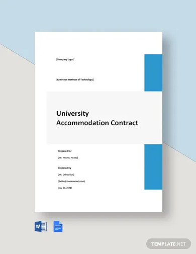 university accommodation contract