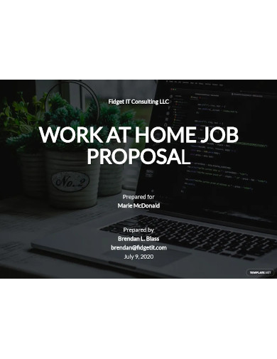 work at home proposal