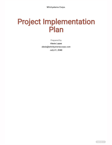 FREE 10+ Project Implementation Plan Samples [ Construction, Management ...