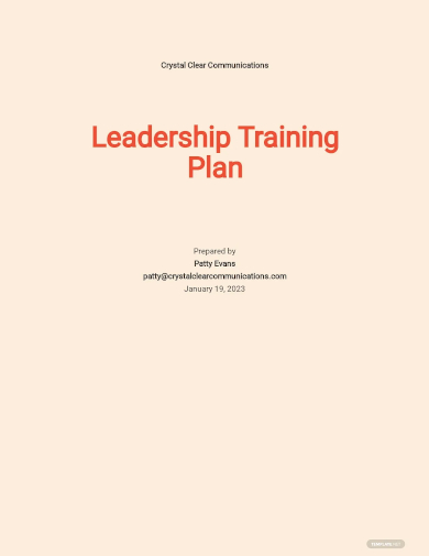 blank training plan template
