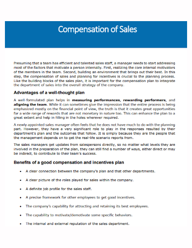 compensation sales incentive plan