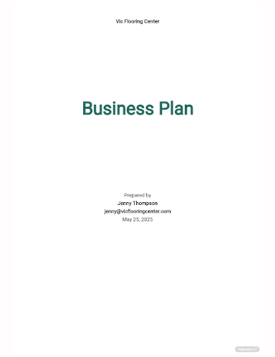 flooring company business plan template