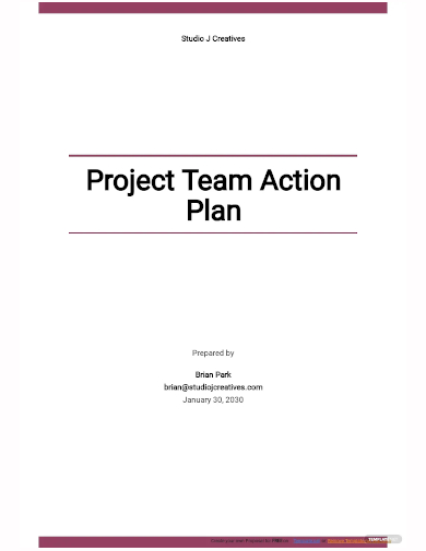 project team action plan template