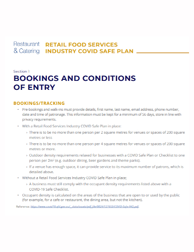 restaurant catering food safety plan
