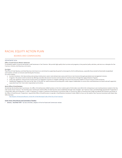 small business equity action plan