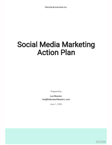 social media marketing action plan template
