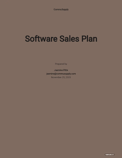 software sales plan template1