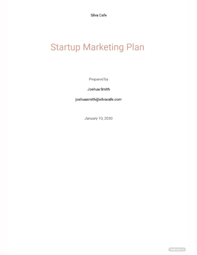 startup marketing plan template