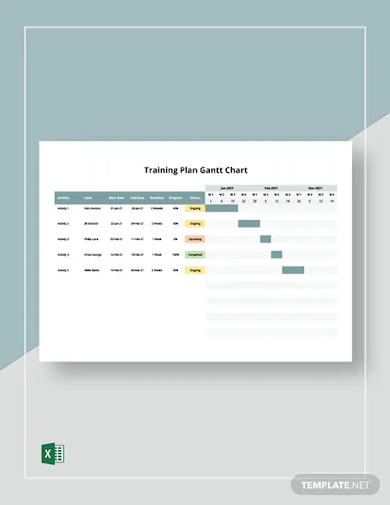 FREE 10+ Training Plan Gantt Chart Samples in MS Excel | PDF