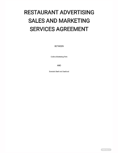 advertising and marketing services agreement template