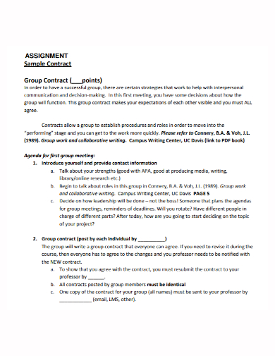 sample group assignment