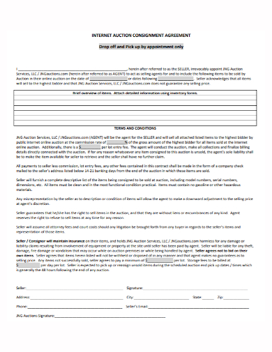 internal auction consignment agreement