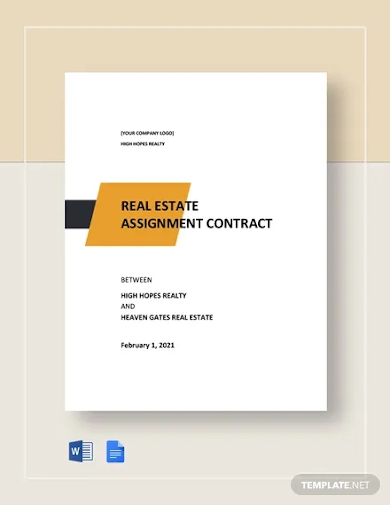 real estate assignment contract template