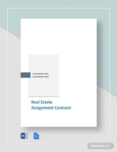 sample real estate assignment contract template