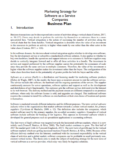 software company business plan example